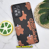 قاب گوشی Galaxy A33 5G سامسونگ طرح کبریتی چرمی اورجینال Unique Case محافظ لنزدار کپسولی خرسی تدی کد 458