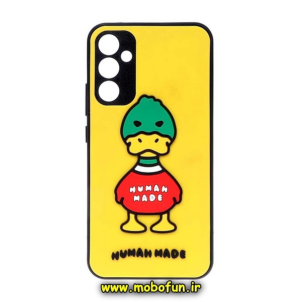 قاب گوشی Galaxy A34 5G سامسونگ طرح سیلیکونی هارد سه بعدی برجسته محافظ لنزدار اردک HUMAN MADE کد 179
