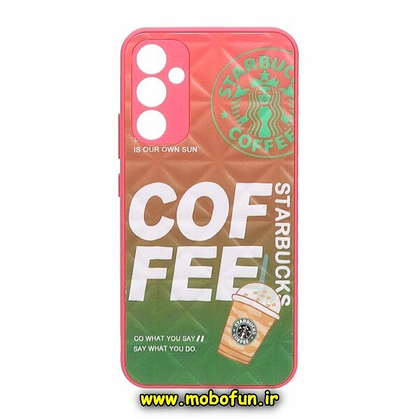 قاب گوشی Galaxy A34 5G سامسونگ طرح دار پافر لوزی محافظ لنز دار استارباکس STARBUCKS کد 193