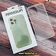 قاب گوشی iPhone 13 Pro Max آیفون اورجینال آرمور ARMOR طرح طلقی شیشه ای شفاف دکمه کرومی کد 521