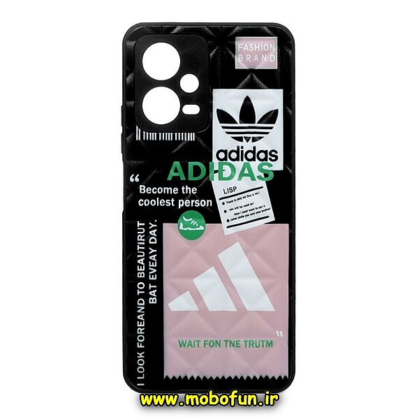 قاب گوشی Poco X5 شیائومی طرح دار پافر لوزی محافظ لنز دار آدیداس adidas کد 123