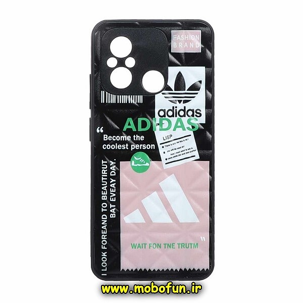 قاب گوشی Redmi 12C - Poco C55 - Redmi 11A شیائومی طرح دار پافر لوزی محافظ لنز دار آدیداس adidas کد 96