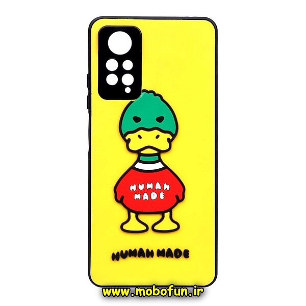 قاب گوشی Redmi Note 11 Pro 4G Global - Redmi Note 11 Pro 5G Global - Redmi Note 11E Pro شیائومی طرح سیلیکونی هارد سه بعدی برجسته محافظ لنزدار اردک HUMAN MADE کد 533