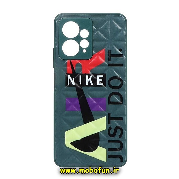 قاب گوشی Redmi Note 12 4G شیائومی طرح دار پافر لوزی محافظ لنز دار نایکی NIKE کد 84