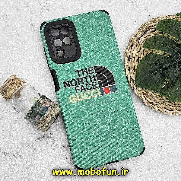 قاب گوشی Galaxy A12 - Galaxy M12 سامسونگ طرح کبریتی چرمی اورجینال Unique Case محافظ لنزدار کپسولی THE NORTH FACE کد 1218