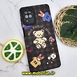 قاب گوشی Galaxy A12 - Galaxy M12 سامسونگ طرح کبریتی چرمی اورجینال Unique Case محافظ لنزدار کپسولی خرسی تدی کد 1222
