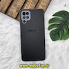 قاب گوشی Galaxy A12 - Galaxy M12 سامسونگ مدل PVD ضد خش پشت گلس شیشه ای محافظ لنز دار مشکی کد 1232