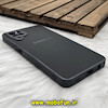 قاب گوشی Galaxy A12 - Galaxy M12 سامسونگ مدل PVD ضد خش پشت گلس شیشه ای محافظ لنز دار مشکی کد 1232