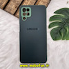 قاب گوشی Galaxy A12 - Galaxy M12 سامسونگ مدل PVD ضد خش پشت گلس شیشه ای محافظ لنز دار سبز تیره کد 1233
