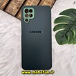 قاب گوشی Galaxy A12 - Galaxy M12 سامسونگ مدل PVD ضد خش پشت گلس شیشه ای محافظ لنز دار سبز تیره کد 1233