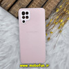 قاب گوشی Galaxy A12 - Galaxy M12 سامسونگ مدل PVD ضد خش پشت گلس شیشه ای محافظ لنز دار صورتی کد 1235