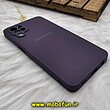 قاب گوشی Galaxy A12 - Galaxy M12 سامسونگ مدل PVD ضد خش پشت گلس شیشه ای محافظ لنز دار بنفش کد 1237