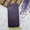 قاب گوشی Galaxy A12 - Galaxy M12 سامسونگ مدل PVD ضد خش پشت گلس شیشه ای محافظ لنز دار بنفش کد 1237