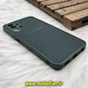 قاب گوشی Galaxy A13 4G سامسونگ مدل PVD ضد خش پشت گلس شیشه ای محافظ لنز دار سبز تیره کد 678