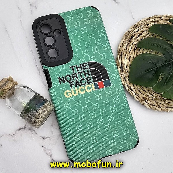 قاب گوشی Galaxy A14 4G - Galaxy A14 5G سامسونگ طرح کبریتی چرمی اورجینال Unique Case محافظ لنزدار کپسولی THE NORTH FACE کد 260
