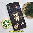 قاب گوشی Galaxy A14 4G - Galaxy A14 5G سامسونگ طرح کبریتی چرمی اورجینال Unique Case محافظ لنزدار کپسولی خرسی تدی کد 264