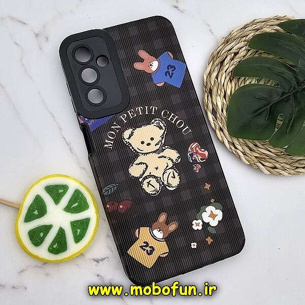قاب گوشی Galaxy A14 4G - Galaxy A14 5G سامسونگ طرح کبریتی چرمی اورجینال Unique Case محافظ لنزدار کپسولی خرسی تدی کد 264