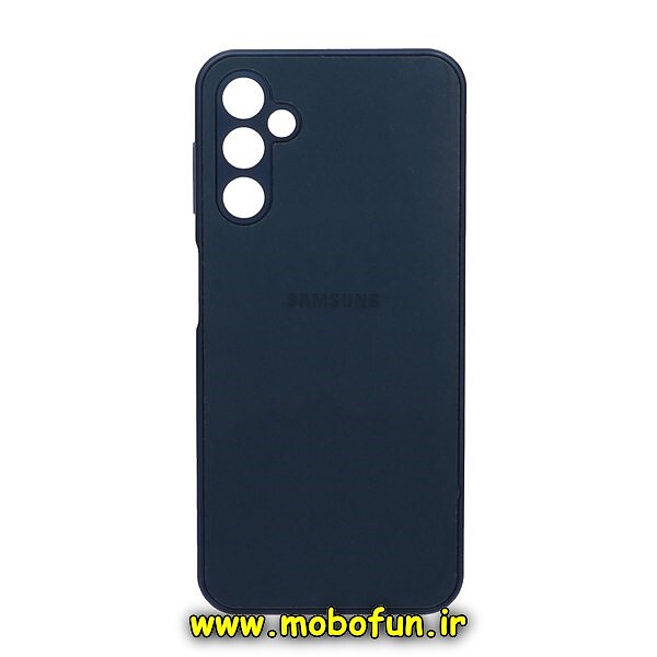 قاب گوشی Galaxy A14 4G - Galaxy A14 5G سامسونگ مدل PVD ضد خش پشت گلس شیشه ای محافظ لنز دار سرمه ای کد 285