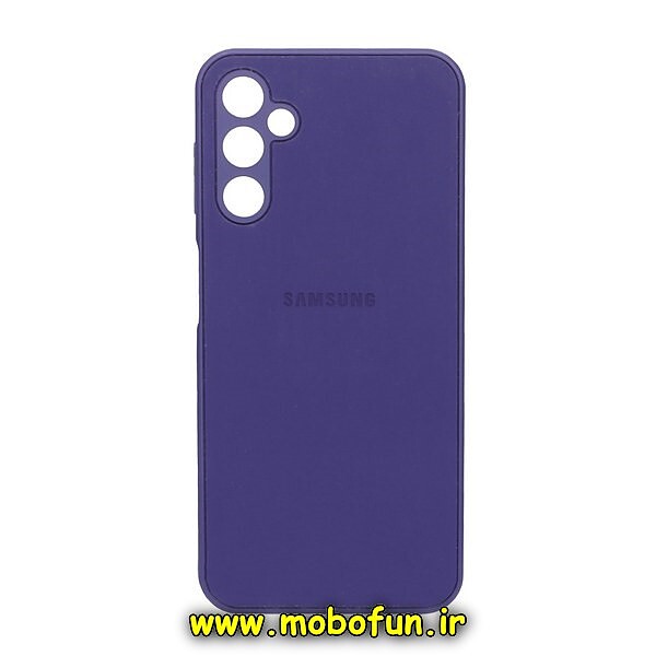 قاب گوشی Galaxy A14 4G - Galaxy A14 5G سامسونگ مدل PVD ضد خش پشت گلس شیشه ای محافظ لنز دار بنفش کد 286