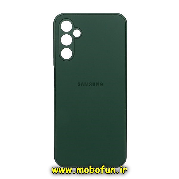 قاب گوشی Galaxy A14 4G - Galaxy A14 5G سامسونگ مدل PVD ضد خش پشت گلس شیشه ای محافظ لنز دار سبز تیره کد 287
