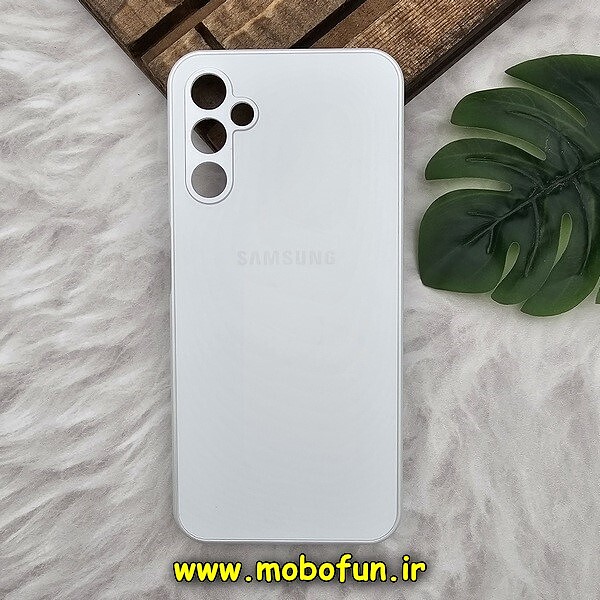 قاب گوشی Galaxy A14 4G - Galaxy A14 5G سامسونگ مدل PVD ضد خش پشت گلس شیشه ای محافظ لنز دار سفید کد 288