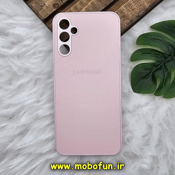 قاب گوشی Galaxy A14 4G - Galaxy A14 5G سامسونگ مدل PVD ضد خش پشت گلس شیشه ای محافظ لنز دار صورتی کد 290