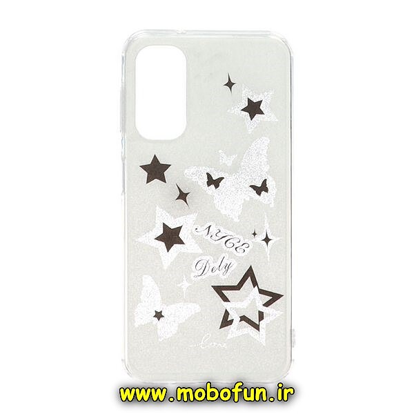 قاب گوشی Galaxy A14 4G - Galaxy A14 5G سامسونگ طرح پشت طلق هولوگرامی اکلیلی براق IMD کپسولی کد 310