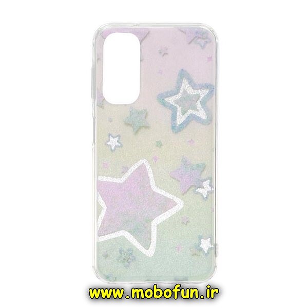 قاب گوشی Galaxy A14 4G - Galaxy A14 5G سامسونگ طرح پشت طلق هولوگرامی اکلیلی براق IMD کپسولی کد 321