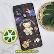 قاب گوشی Galaxy A21S سامسونگ طرح کبریتی چرمی اورجینال Unique Case محافظ لنزدار کپسولی خرسی تدی کد 709