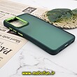 قاب گوشی Galaxy A32 4G سامسونگ پشت مات متال کیس دور سیلیکونی سبز تیره کد 909