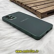 قاب گوشی Galaxy A32 4G سامسونگ مدل PVD ضد خش پشت گلس شیشه ای محافظ لنز دار سبز تیره کد 912