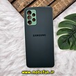 قاب گوشی Galaxy A32 4G سامسونگ مدل PVD ضد خش پشت گلس شیشه ای محافظ لنز دار سبز تیره کد 912