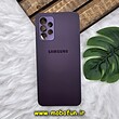 قاب گوشی Galaxy A32 4G سامسونگ مدل PVD ضد خش پشت گلس شیشه ای محافظ لنز دار بنفش کد 913