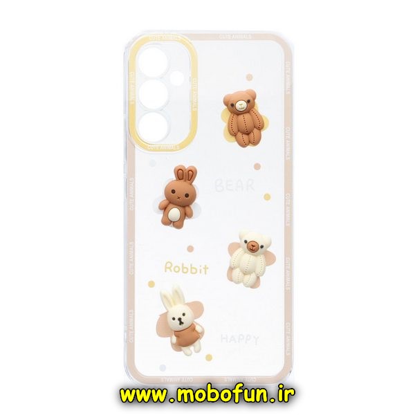 قاب گوشی Galaxy A34 5G سامسونگ طرح عروسکی سه بعدی شفاف TPU محافظ لنز دار کد 210