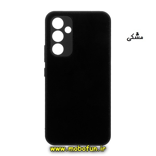 قاب گوشی Galaxy A54 5G سامسونگ مدل PVD ضد خش پشت گلس شیشه ای محافظ لنز دار مشکی کد 311