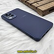 قاب گوشی Galaxy A73 5G سامسونگ مدل PVD ضد خش پشت گلس شیشه ای محافظ لنز دار سرمه ای کد 658