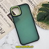 قاب گوشی iPhone 12 - iPhone 12 Pro آیفون پشت مات متال کیس دور سیلیکونی سبز تیره کد 792