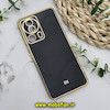قاب گوشی Xiaomi 13 Lite شیائومی طرح ژله ای مای کیس گلد لاین دور طلایی محافظ لنز دار مشکی کد 4