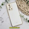 قاب گوشی Xiaomi 13 Lite شیائومی طرح ژله ای مای کیس گلد لاین دور طلایی محافظ لنز دار سفید کد 5