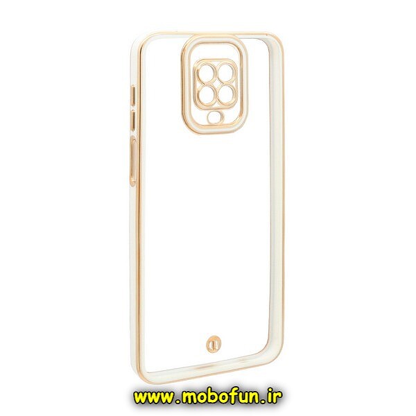 قاب گوشی Redmi Note 9S - Redmi Note 9 Pro شیائومی طرح الکتروپلیتینگ ژله ای شفاف اورجینال محافظ لنز دار سفید کد 894