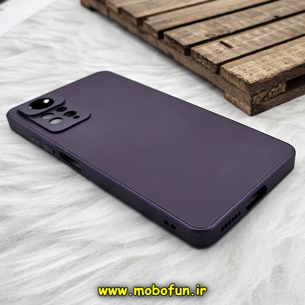 قاب گوشی Xiaomi Redmi Note 11 Pro 4G Global - Redmi Note 11 Pro 5G Global شیائومی مدل PVD ضد خش پشت گلس شیشه ای محافظ لنز دار بنفش کد 588