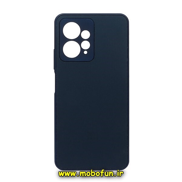 قاب گوشی Redmi Note 12 4G شیائومی مدل PVD ضد خش پشت گلس شیشه ای محافظ لنز دار سرمه ای کد 133