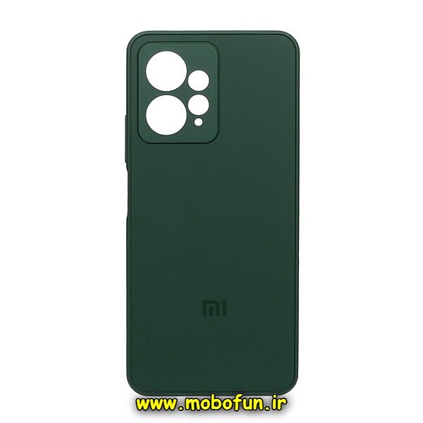 قاب گوشی Redmi Note 12 4G شیائومی مدل PVD ضد خش پشت گلس شیشه ای محافظ لنز دار سبز تیره کد 136