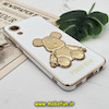 قاب گوشی Galaxy A03 Core سامسونگ طرح ژله ای مای کیس خرس طلایی تدی برجسته POWER BEAR محافظ لنز دار پاپ سوکت دار سفید کد 149