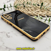 قاب گوشی Galaxy A04S سامسونگ طرح ژله ای مای کیس گلد لاین دور طلایی محافظ لنز دار مشکی کد 220
