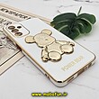 قاب گوشی Galaxy A04S سامسونگ طرح ژله ای مای کیس خرس طلایی تدی برجسته POWER BEAR محافظ لنز دار پاپ سوکت دار سفید کد 226