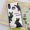 قاب گوشی Galaxy A10S سامسونگ طرح دار پافر چرمی محافظ لنز دار خرگوش HAPPY کد 626