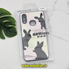 قاب گوشی Galaxy A10S سامسونگ طرح دار پافر چرمی محافظ لنز دار خرگوش HAPPY کد 626