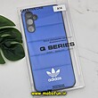 قاب گوشی Galaxy A14 4G - Galaxy A14 5G سامسونگ طرح دار پافر چرمی محافظ لنز دار آدیداس adidas کد 350