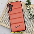 قاب گوشی Galaxy A14 4G - Galaxy A14 5G سامسونگ طرح دار پافر چرمی محافظ لنز دار نایکی NIKE کد 351